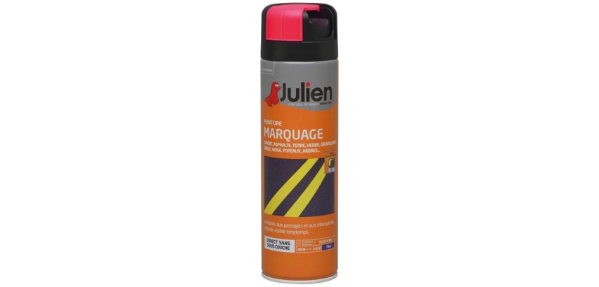 Peinture de marquage Julien - Aérosol de 500 ml, fluo