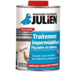 Traitement imperméabilisant façades et toitures mat 1 L incolore