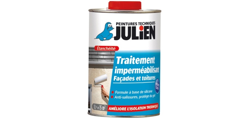 Traitement imperméabilisant façades et toitures mat 1 L incolore