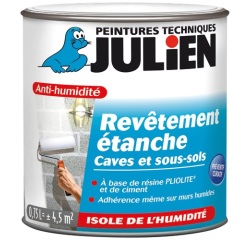 Peinture anti-humidité intérieure revêtement étanche 0.75 L blanc mat