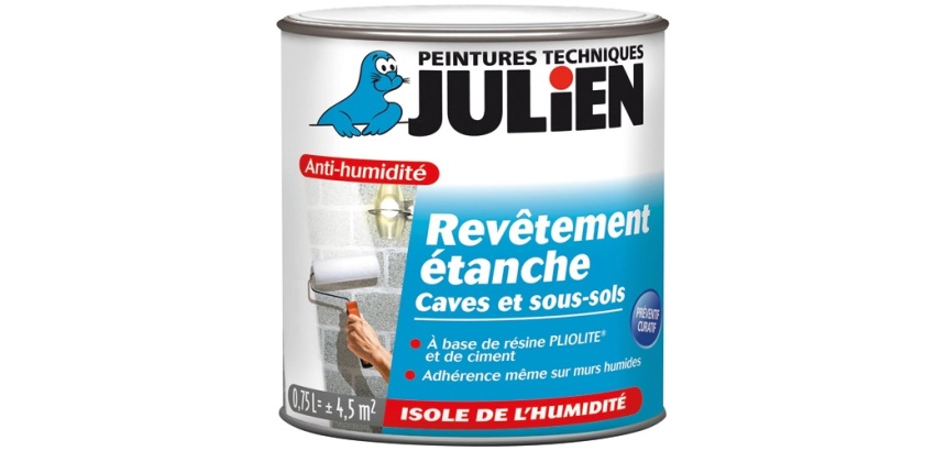 Peinture anti-humidité intérieure revêtement étanche 0.75 L blanc mat