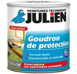 Goudron de protection extérieur satin fluide 0.75 L noir