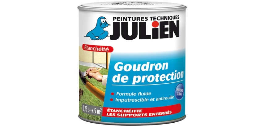 Goudron de protection extérieur satin fluide 0.75 L noir