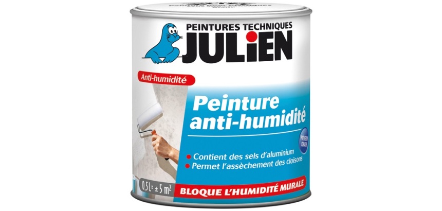 Peinture anti-humidité intérieure hydropro 0.5 L blanc satiné