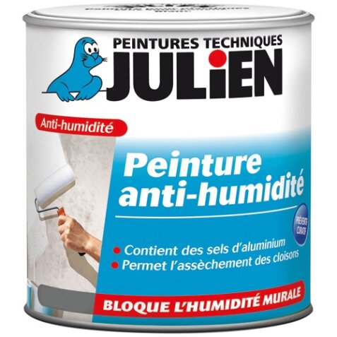 Peinture anti-humidité - murs intérieurs - blanc - 2,5 L