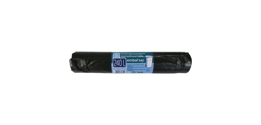 Housse conteneur - 240 L - lot de 6 sacs
