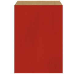 Sachet Kraft - 27+7 x 45 cm - rouge