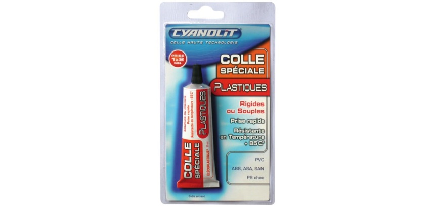 Colle - spéciale plastique rigides - puissante et rapide - 50 mL