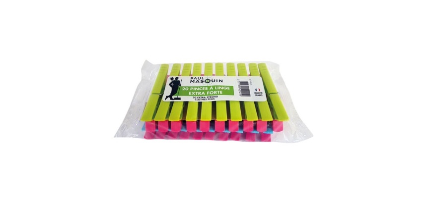 Pince à linge extra forte - Lot de 20
