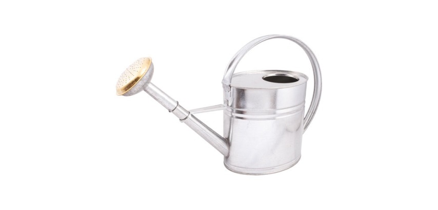 Arrosoir - ovale - 4L - acier galvanisé