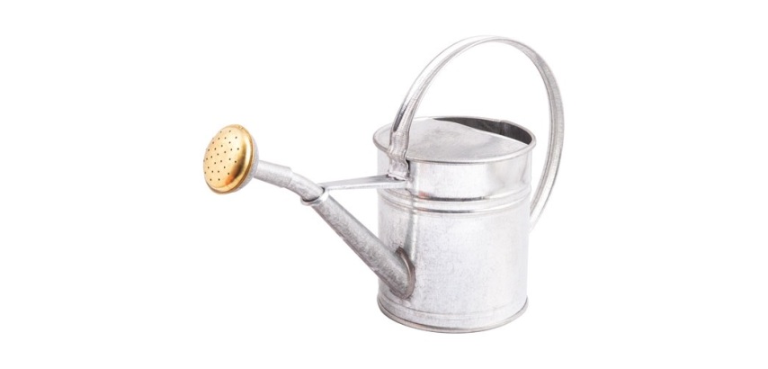 Arrosoir - rond - 1L - acier galvanisé