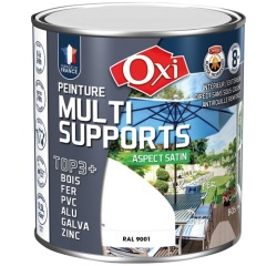 Peinture Satin Multi-supports 0.5 L Top 3+ - Blanc Crème