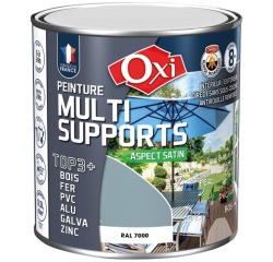 Peinture Satin Multi-supports 0.5 L Top 3+ - Gris Foncé