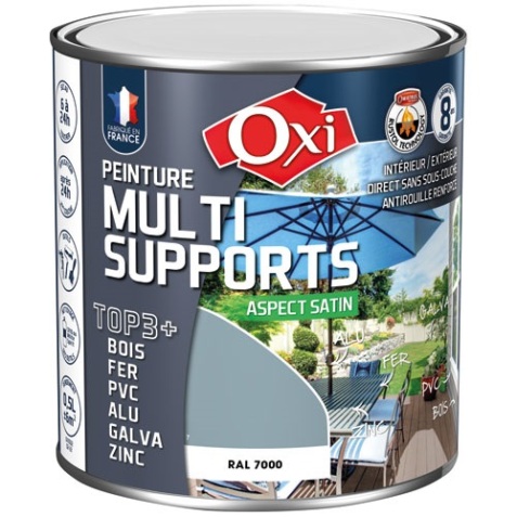 Peinture satin - TOP 3+ - multi-supports - intérieur et extérieur - 500 mL