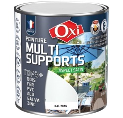 Peinture Satin Multi-supports 0.5 L Top 3+ - Gris Clair