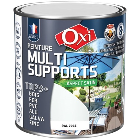 Peinture satin - TOP 3+ - multi-supports - intérieur et extérieur - 500 mL