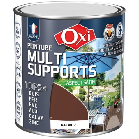 Peinture satin - TOP 3+ - multi-supports - intérieur et extérieur - 500 mL