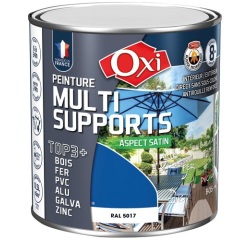 Peinture Satin Multi-supports 0.5 L Top 3+ - Bleu Vif