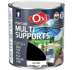 Peinture Satin Multi-supports 0.5 L Top 3+ - Noir
