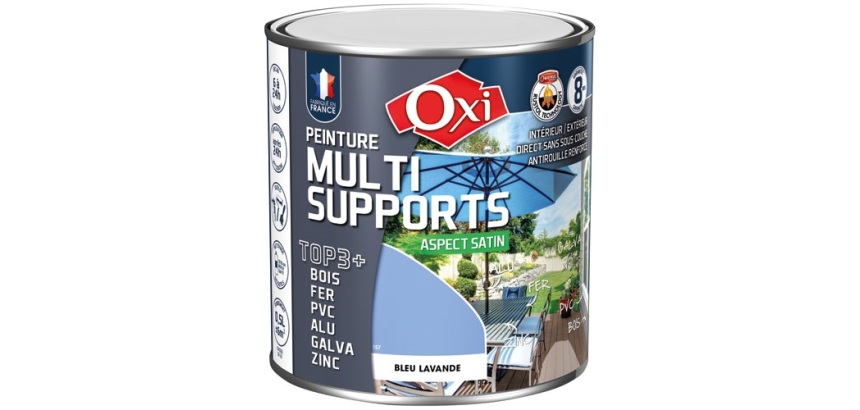Peinture Satin Multi-supports 0.5 L Top 3+ - Bleu Lavande