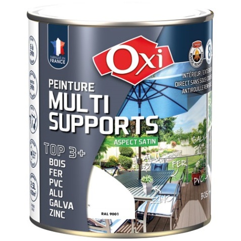 Peinture satin - TOP 3+ - multi-supports - intérieur et extérieur - 2.5 L -