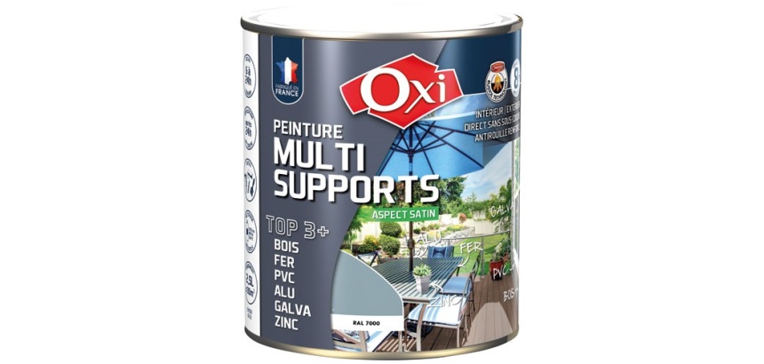 Peinture Satin Multi-supports 2.5 L Top 3+ - Gris Foncé