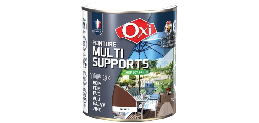 Peinture Satin Multi-supports 2.5 L Top 3+ - Brun