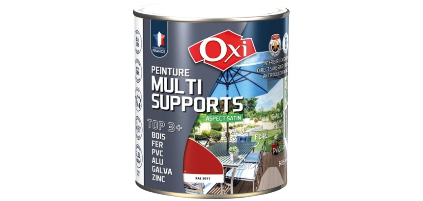 Peinture Satin Multi-supports 2.5 L Top 3+ - Bordeaux