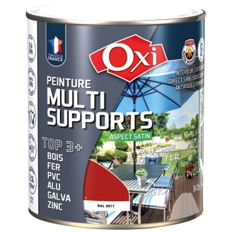 Peinture satin - TOP 3+ - multi-supports - intérieur et extérieur - 2.5 L -
