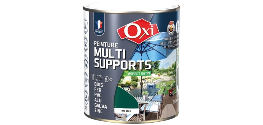 Peinture Satin Multi-supports 2.5 L Top 3+ - Vert Mousse
