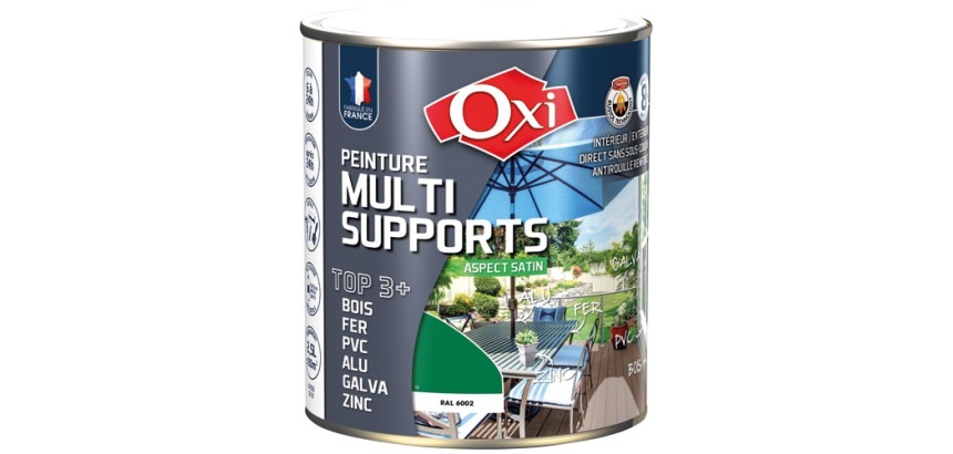 Peinture Satin Multi-supports 2.5 L Top 3+ - Vert Jardin