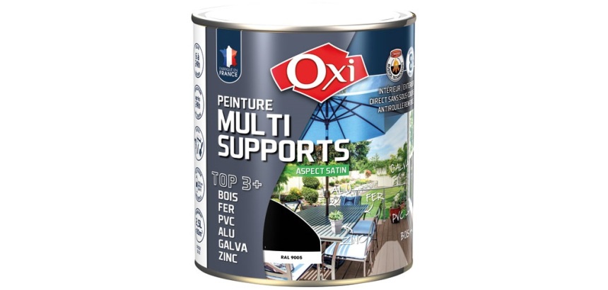 Peinture Satin Multi-supports 2.5 L Top 3+ - Noir