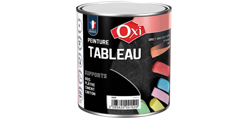 Peinture Tableau multi-supports 0.5 L - Noir