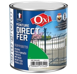 Peinture 0,5 L Brillante Direct Fer - Vert Feuillage RAL 6002