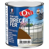 Peinture fer brillante - direct fer - intérieur - extérieur - 500 mL - brun