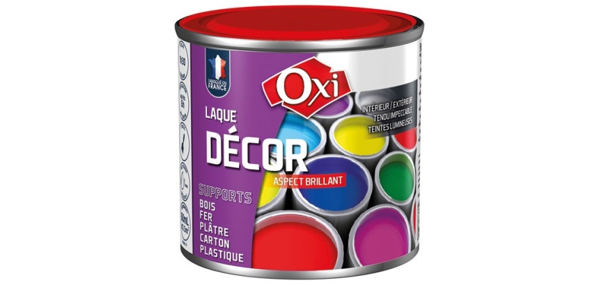 Laque décor 60 ml Aspect Brillant - Rouge Coquelicot