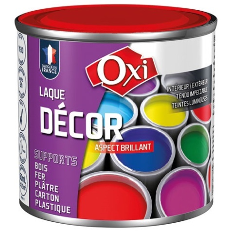 Laque décor aspect brillant - 60 mL - rouge coquelicot
