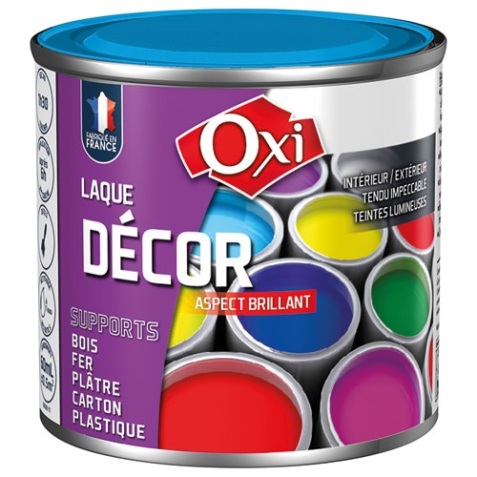 Laque décor aspect brillant - 60 mL - bleu breton