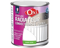 Peinture radiateur - convecteur et tuyaux - 0.5 L - blanc satin