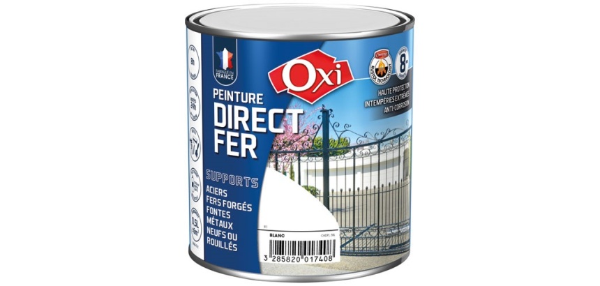 Peinture 0,25 L Brillante Direct Fer - Noir RAL 9005