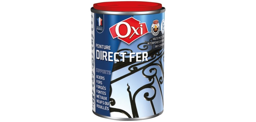 Peinture 0,25 L Brillante Direct Fer - Rouge Vif RAL3020