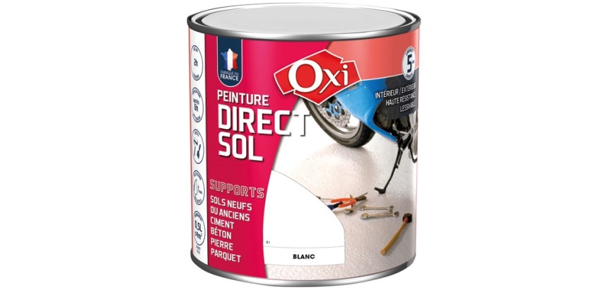 Peinture sol Satin 0,5 L Direct Sol - Blanc