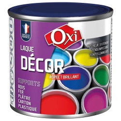 Laque décor aspect brillant - 60 mL - bleu nuit