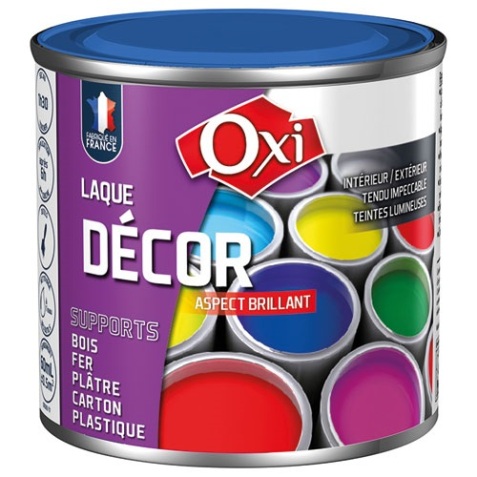 Laque décor aspect brillant - 60 mL - bleu turque