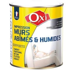 Peinture mur abîmés et humide - blanc - 2.5 L