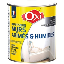 Peinture mur abîmés et humide - blanc - 2.5 L