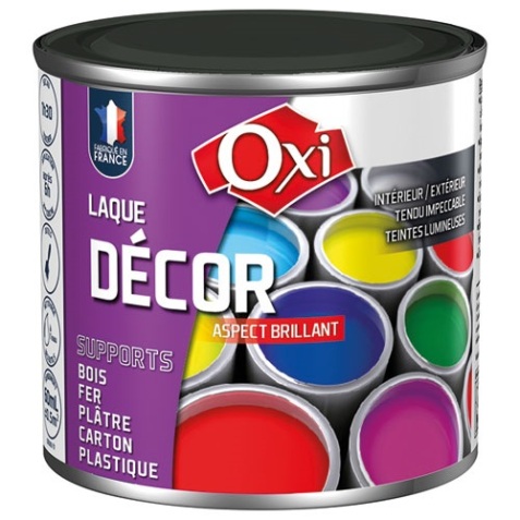 Laque décor aspect brillant - 60 mL - carbone