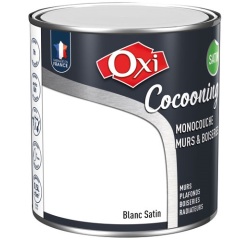 Peinture - Cocooning - murs et boiseries - 0.5 L - blanc satin