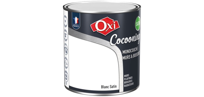 Peinture - Cocooning - murs et boiseries - 0.5 L - blanc satin