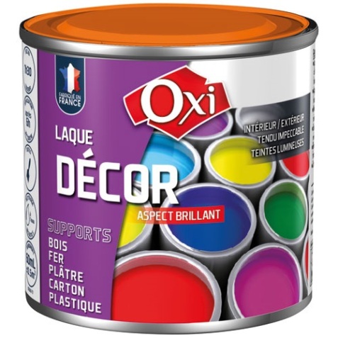 Laque décor aspect brillant - 60 mL - clémentine